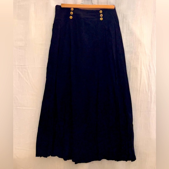 Vintage Gold Button Skirt - Picture 1 of 3